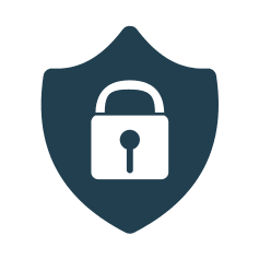 working from home – cyber security icon