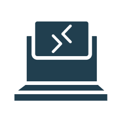 working from home – remote icon
